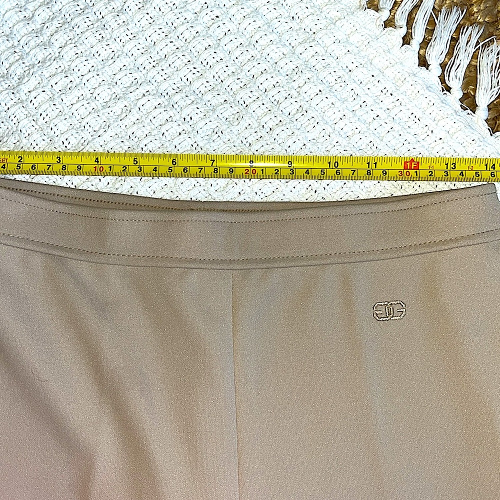 🚫Sold VTG Givenchy Sport Tan beige Hi Rise Knit Pant Sz 8 vintage deadstock w/ta - Picture 9 of 14